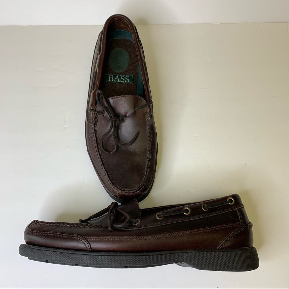 Men’s Bass Caddis Leather Boat Shoes - Picture 2 of 10